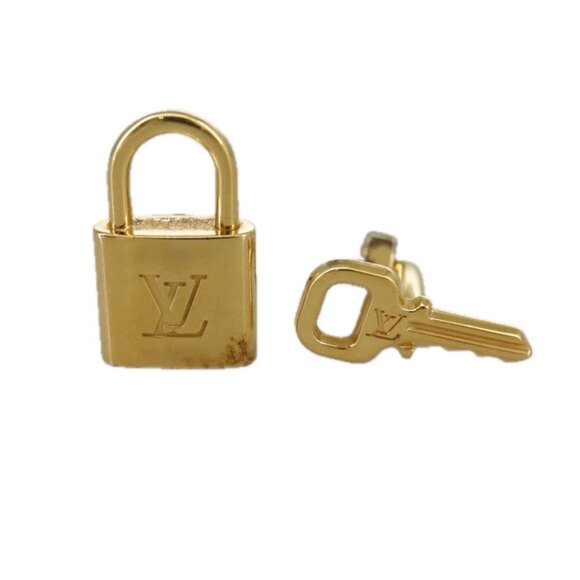 LOUIS VUITTON Bouton De Manchette Cuffs Ag925 Gold LV - Picture 1 of 14